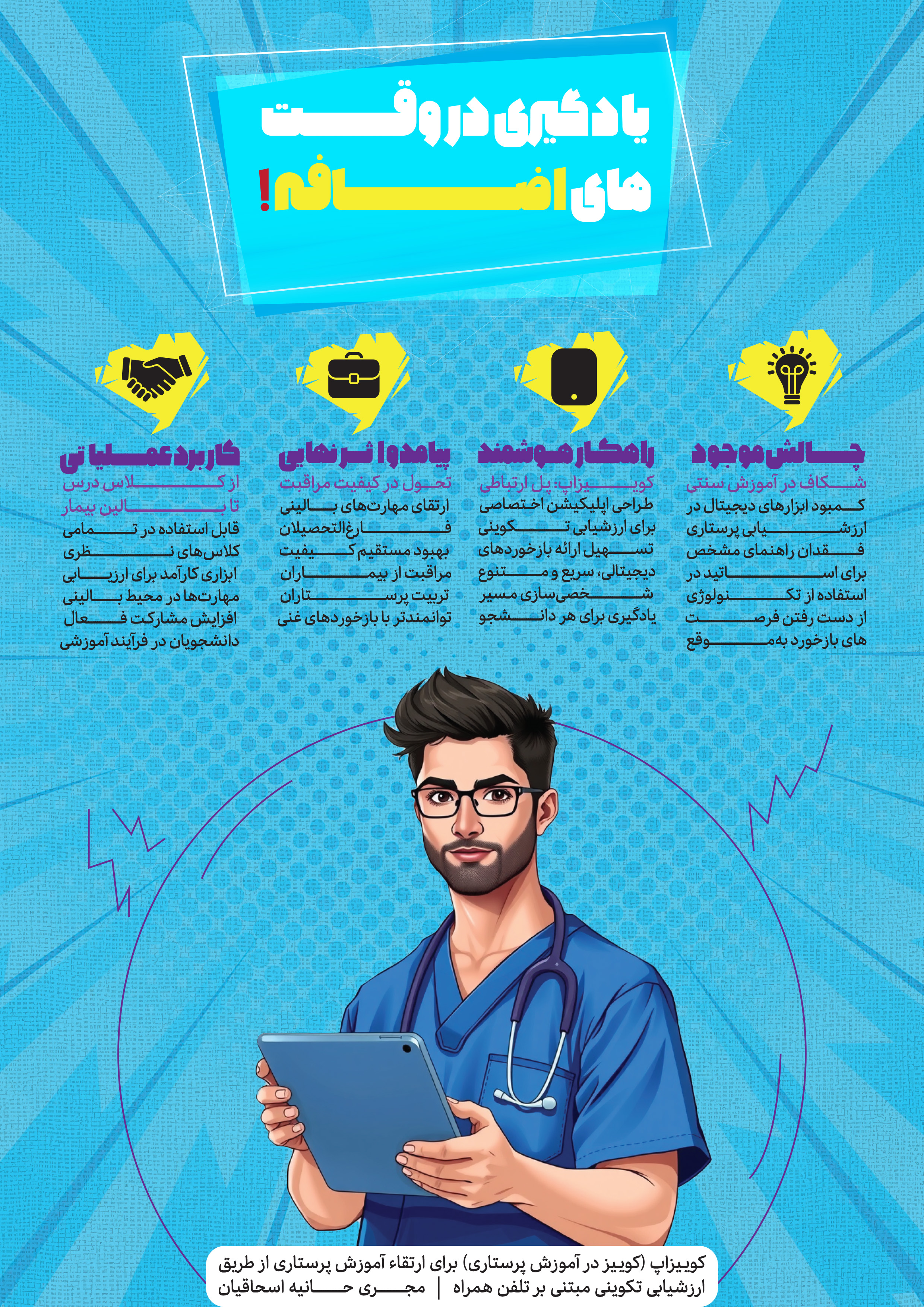 کوییزاپ (کوییز در آموزش پرستاری) برای ارتقاء آموزش پرستاری از طریق ارزشیابی تکوینی مبتنی بر تلفن همراه